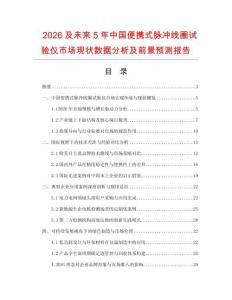 2026及未來5年中國便攜式脈沖線圈試驗儀市場現狀數據分析及前景預測報告