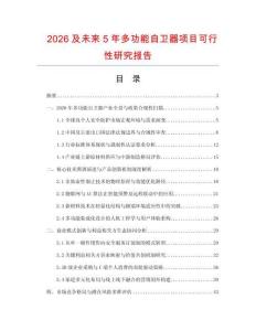 2026及未來5年多功能自衛(wèi)器項目可行性研究報告