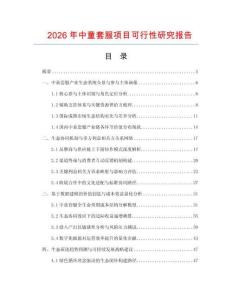 2026年中童套服項目可行性研究報告