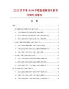 2026及未來5-10年鐳射銀膜項(xiàng)目投資價(jià)值分析報(bào)告