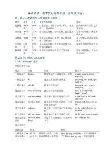 英語語法期末復習完全手冊（直接使用版）