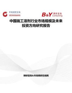 中國畫工溶劑行業市場規模及未來投資方向研究報告