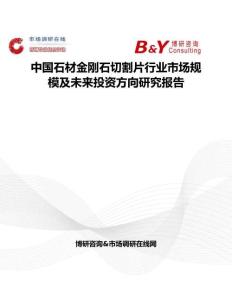 中国石材金刚石切割片行业市场规模及未来投资方向研究报告
