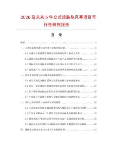 2026及未來5年立式暗裝熱風幕項目可行性研究報告