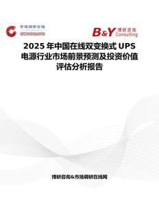 2025年中國在線雙變換式UPS電源行業市場前景預測及投資價值評估分析報告