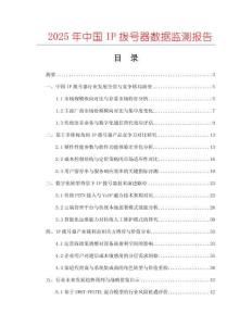 2025年中国IP拨号器数据监测报告