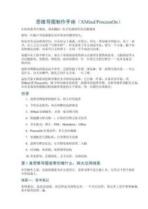 思维导图制作手册（XMindProcessOn）