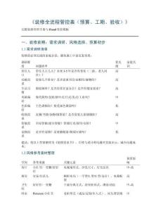 《装修全流程管控表（预算、工期、验收）》