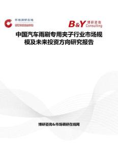 中國汽車雨刷專用夾子行業市場規模及未來投資方向研究報告