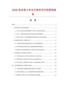 2026及未來5年水尺項(xiàng)目可行性研究報(bào)告