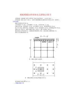 樓板模板扣件鋼管高支撐架計算書