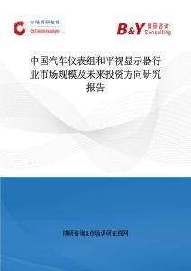 中國汽車儀表組和平視顯示器行業市場規模及未來投資方向研究報告