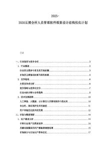 2025-2030互博會所人員管理軟件框架設計結構優化計劃