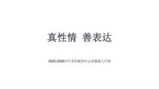 《真性情善表达》教学课件-2025-2026学年苏科版初中心理健康八年级