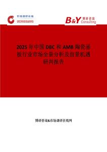 2025年中國DBC和AMB陶瓷基板行業市場全景分析及前景機遇研判報告