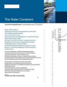 摩根士丹利 -水資源約束 The Water Constraint