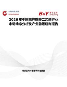 2026年中國高純碳酸二乙酯行業市場動態分析及產業前景研判報告