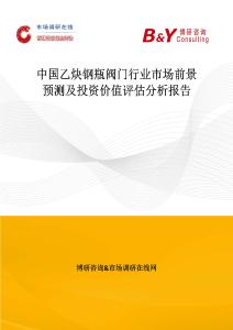 中國乙炔鋼瓶閥門行業市場前景預測及投資價值評估分析報告