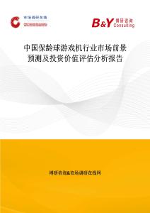 中國保齡球游戲機行業市場前景預測及投資價值評估分析報告