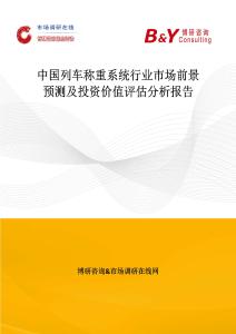 中國(guó)列車稱重系統(tǒng)行業(yè)市場(chǎng)前景預(yù)測(cè)及投資價(jià)值評(píng)估分析報(bào)告
