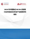 2026年中國集成MEMS反射鏡行業市場動態分析及產業前景研判報告