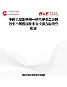 中国机拿出来扫一扫电子卡二维码行业市场规模及未来投资方向研究报告