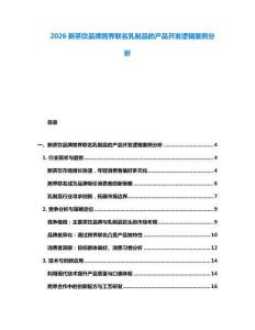 2026新茶飲品牌跨界聯(lián)名乳制品的產(chǎn)品開發(fā)邏輯案例分析