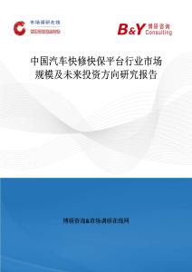 中國汽車快修快保平臺行業市場規模及未來投資方向研究報告