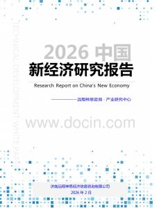 2026年中國新經濟研究報告