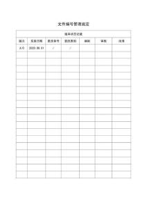 文件编号管理规定
