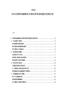 2025-2030互聯網金融服務合規風控體系構建及發展分析