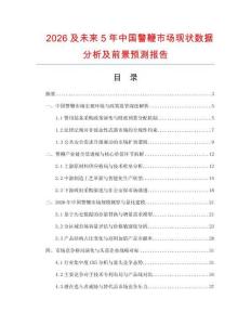 2026及未來5年中國警鞭市場現狀數據分析及前景預測報告