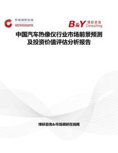 中國汽車熱像儀行業市場前景預測及投資價值評估分析報告