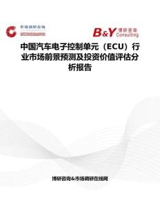中国汽车电子控制单元（ECU）行业市场前景预测及投资价值评估分析报告