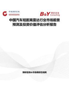 中国汽车短距离雷达行业市场前景预测及投资价值评估分析报告