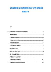 金融信息服务行业市场规模现状调研分析竞争局势发展思路商业评估