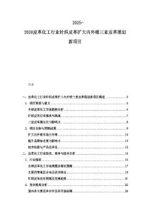 2025-2030皮革化工行業針織皮革擴大內外銷三亞皮革展創新項目