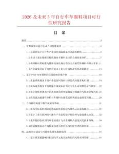 2026及未來5年自行車車圈料項目可行性研究報告