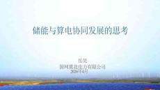 PPT-國網冀北電力：儲能與算電協同發展的思考
