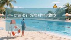 防溺水行为准则牢记课堂