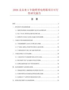 2026及未來5年燒烤型電烤箱項目可行性研究報告
