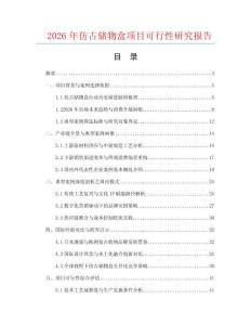 2026年仿古储物盒项目可行性研究报告