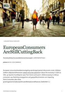 bcg-欧洲消费者仍在缩减开支 European Consumers Are Still Cutting Back