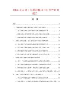 2026及未來5年稀釋棒項目可行性研究報告
