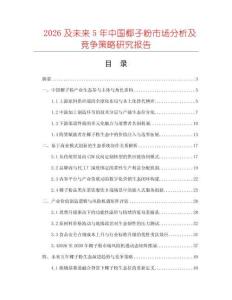 2026及未来5年中国椰子粉市场分析及竞争策略研究报告