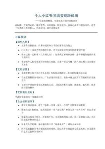 个人小红书抖音变现路径图
