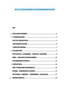 拆遷行業風險投資發展分析及投資融資策略研究報告