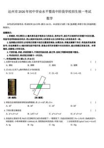 2026年四川省達州市中考數(shù)學(xué)試卷真題打印版
