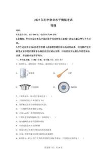 2025年廣東省汕頭市龍湖區(qū)中考一模物理試題（含答案）