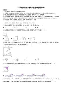 2026届四川省中考数学最后冲刺模拟试卷（含答案解析）